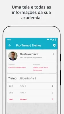 Pro-Treino Aluno android App screenshot 6